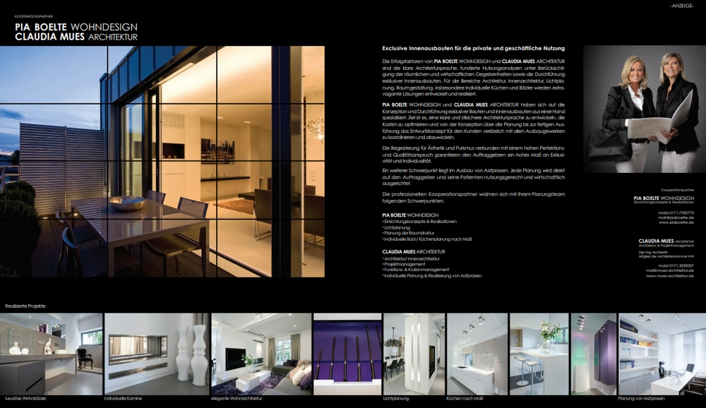 Claudia Mues - Architektur & Innenarchitektur - Artikel
